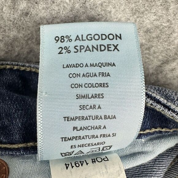 Dear John Joyrich Comfort Skinny Jeans Womens 26 Metallic Medium Wash Stretch - Picture 3 of 16